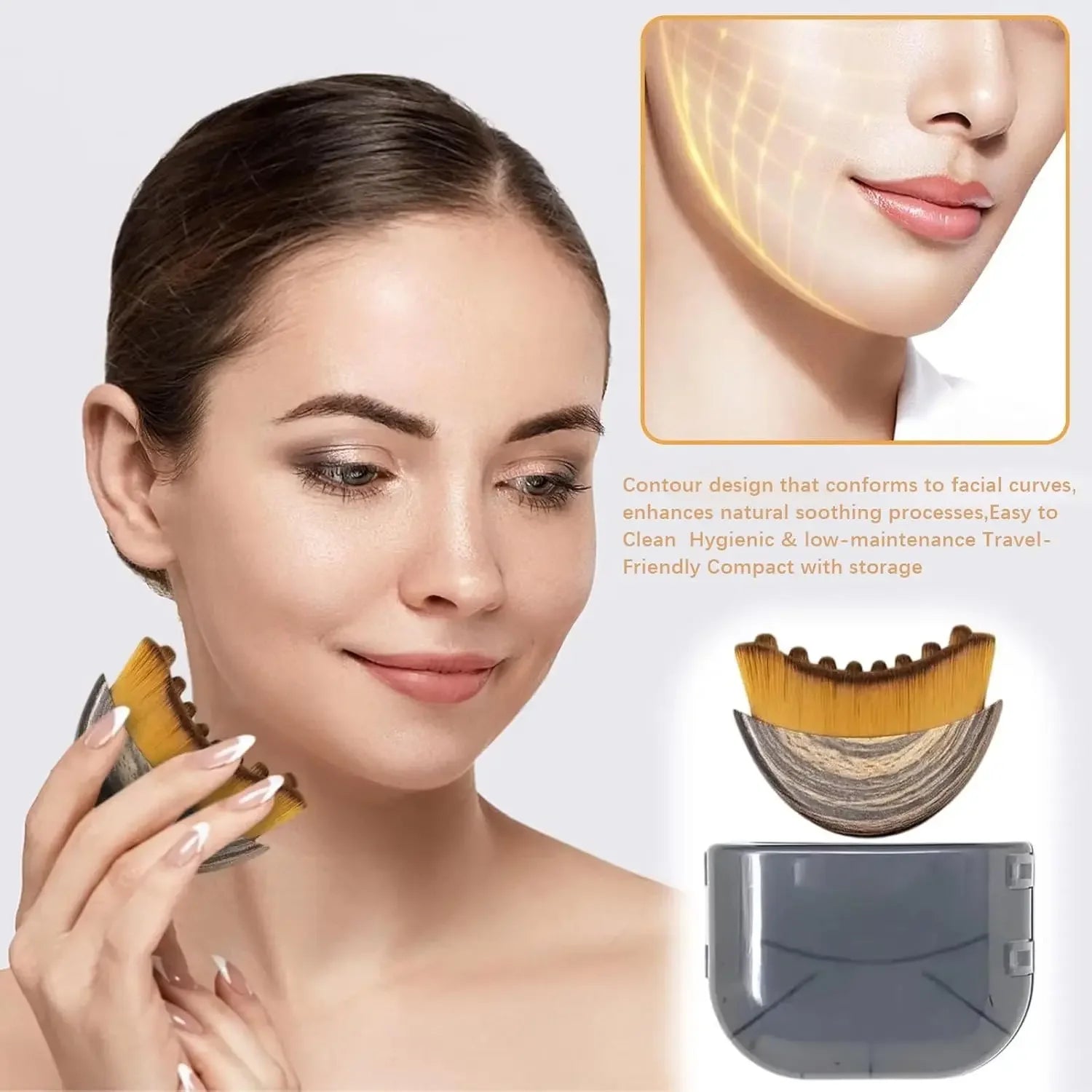 Lymphatic Contour Face Sculptor — Jawline & Chin Lifting Tool