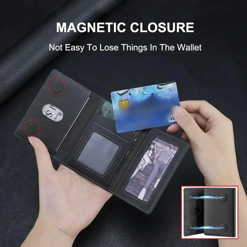 MagSafe Leather Wallet Case — Slim Magnetic Card Holder for iPhone