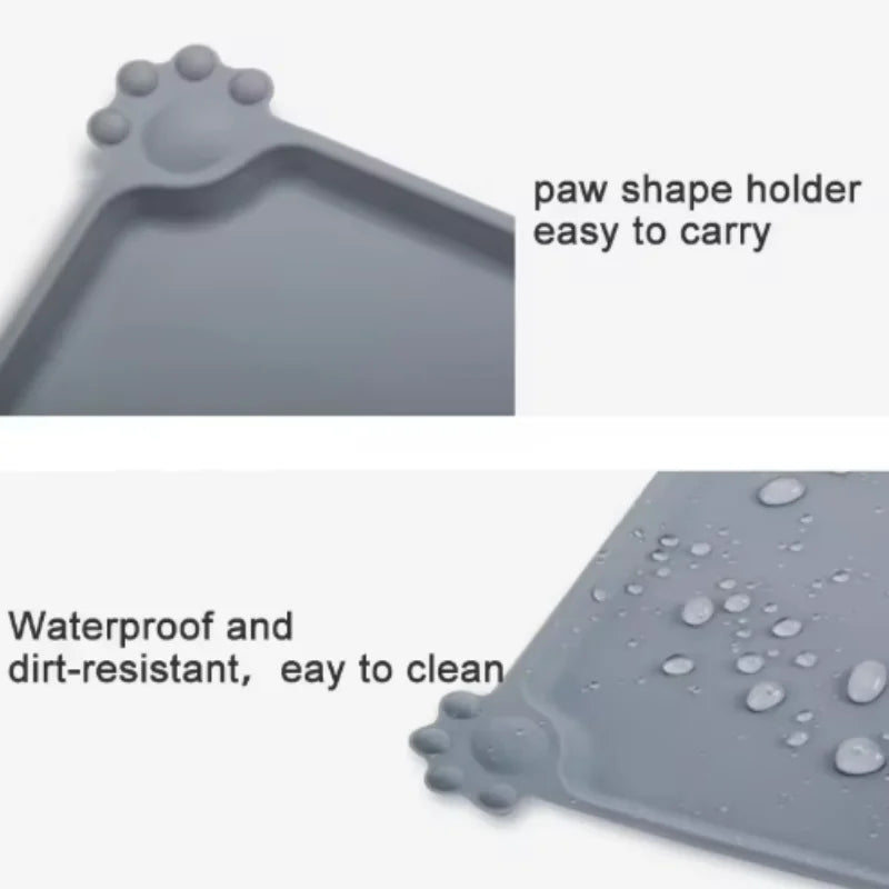 Non-Slip Silicone Pet Feeding Mat — Waterproof & Easy Clean