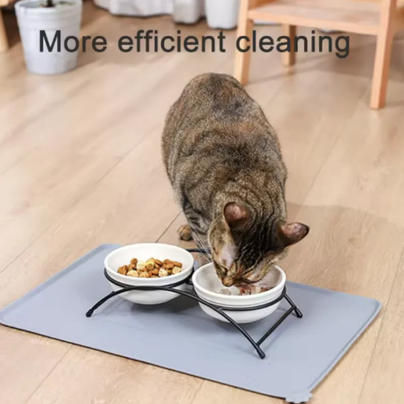 Non-Slip Silicone Pet Feeding Mat — Waterproof & Easy Clean