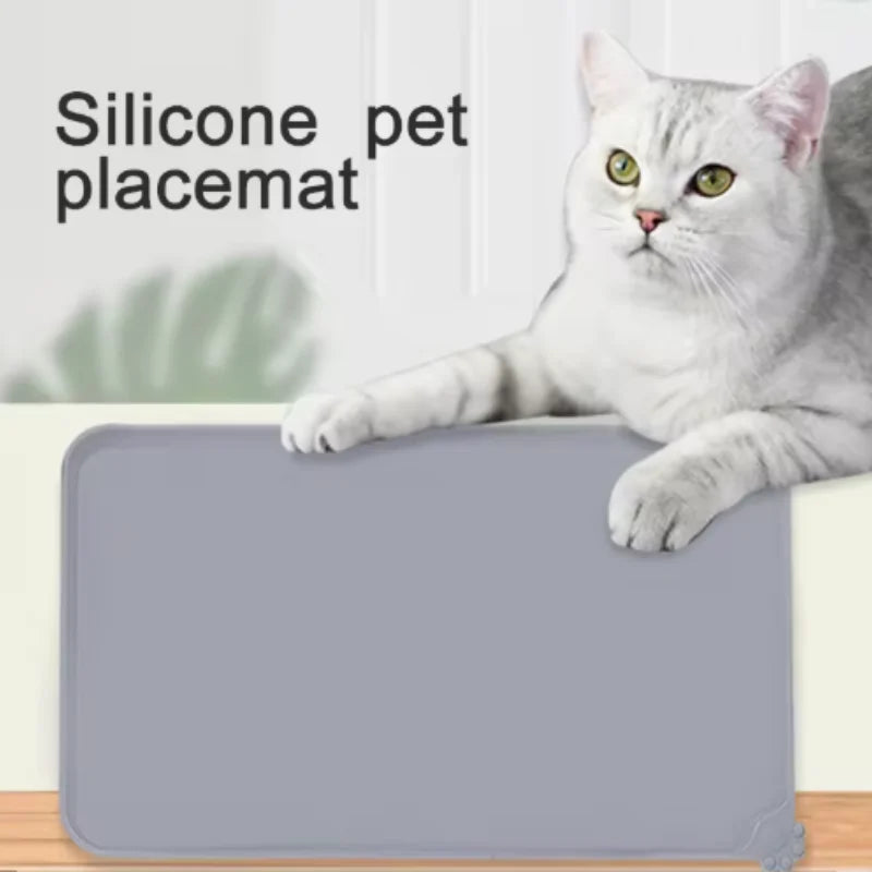 Non-Slip Silicone Pet Feeding Mat — Waterproof & Easy Clean