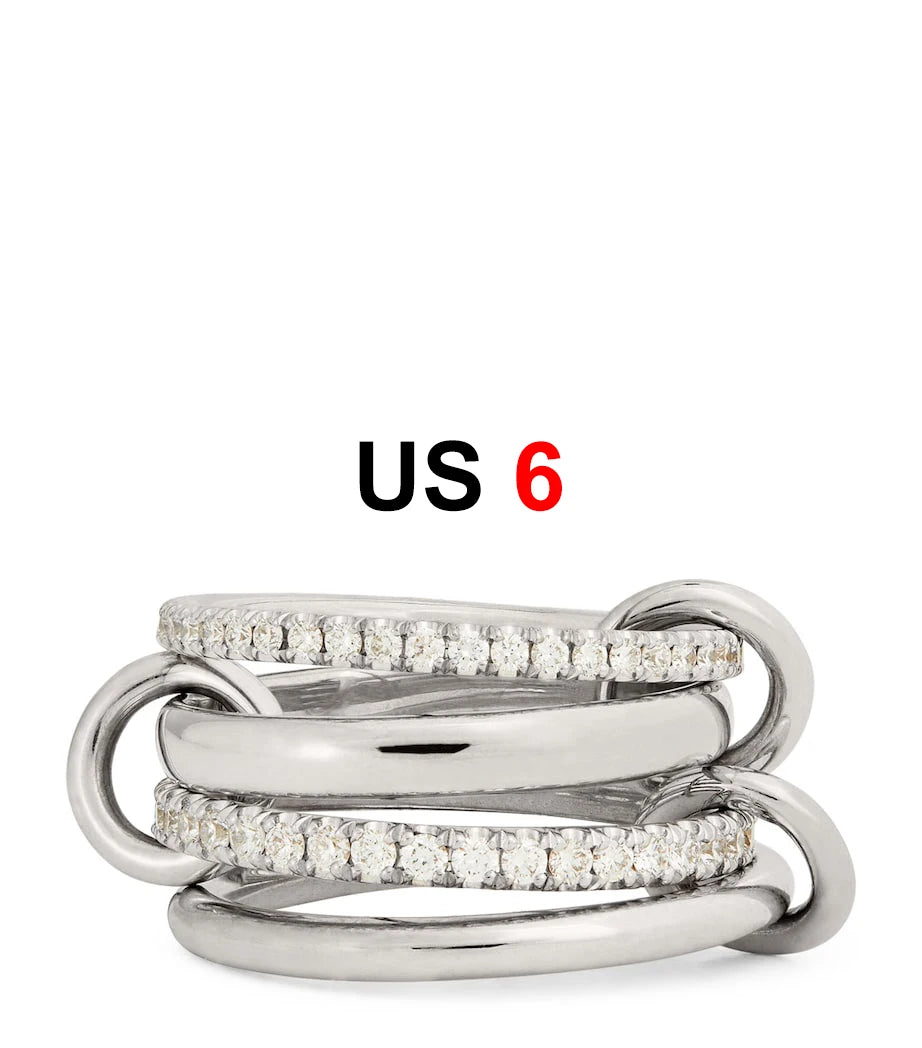 Dainty Stackable Ring Set — Minimalist Gold & Silver CZ Rings