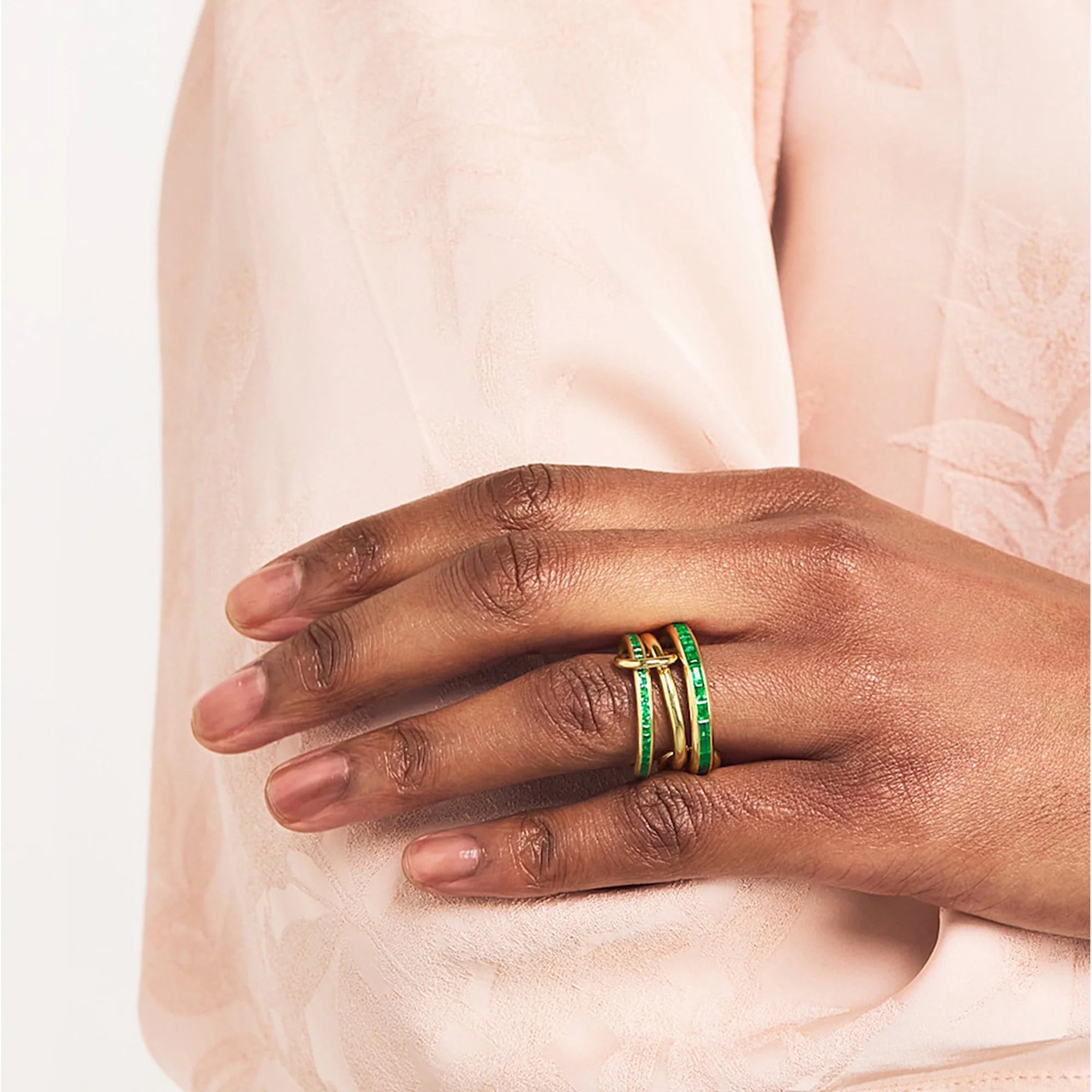 Dainty Stackable Ring Set — Minimalist Gold & Silver CZ Rings