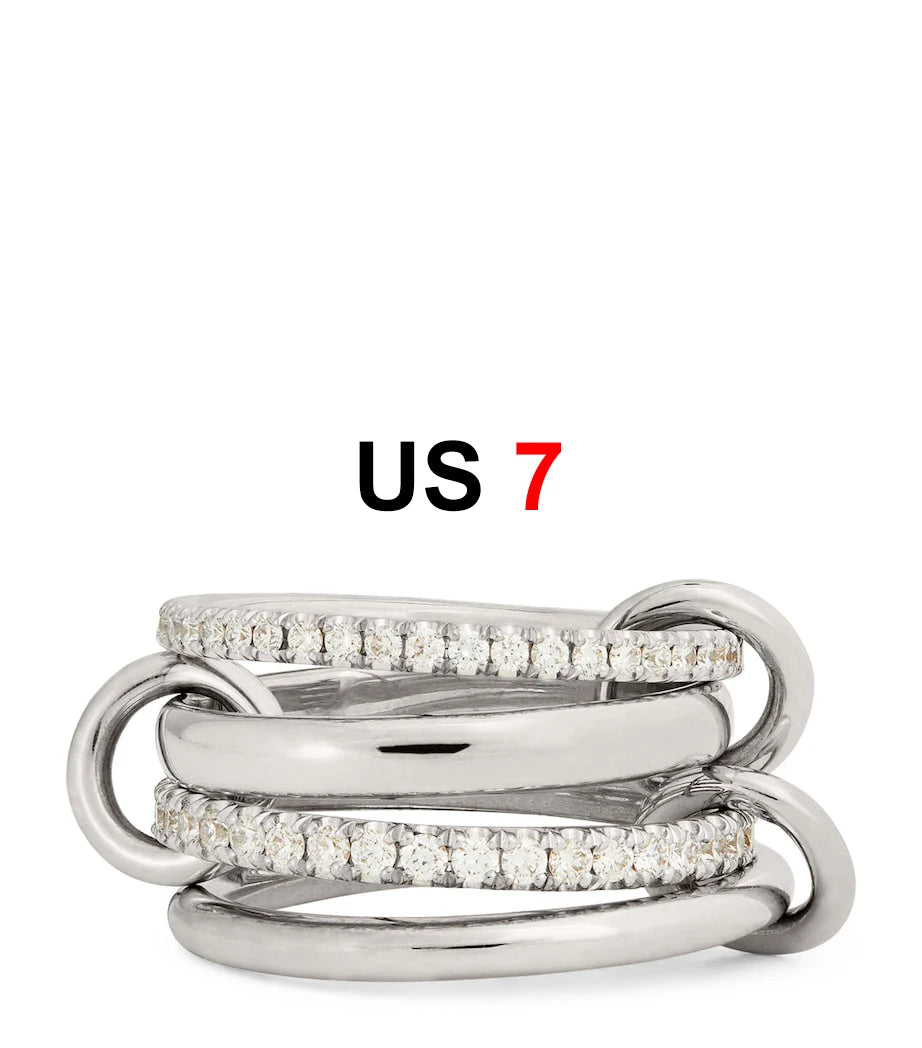 Dainty Stackable Ring Set — Minimalist Gold & Silver CZ Rings