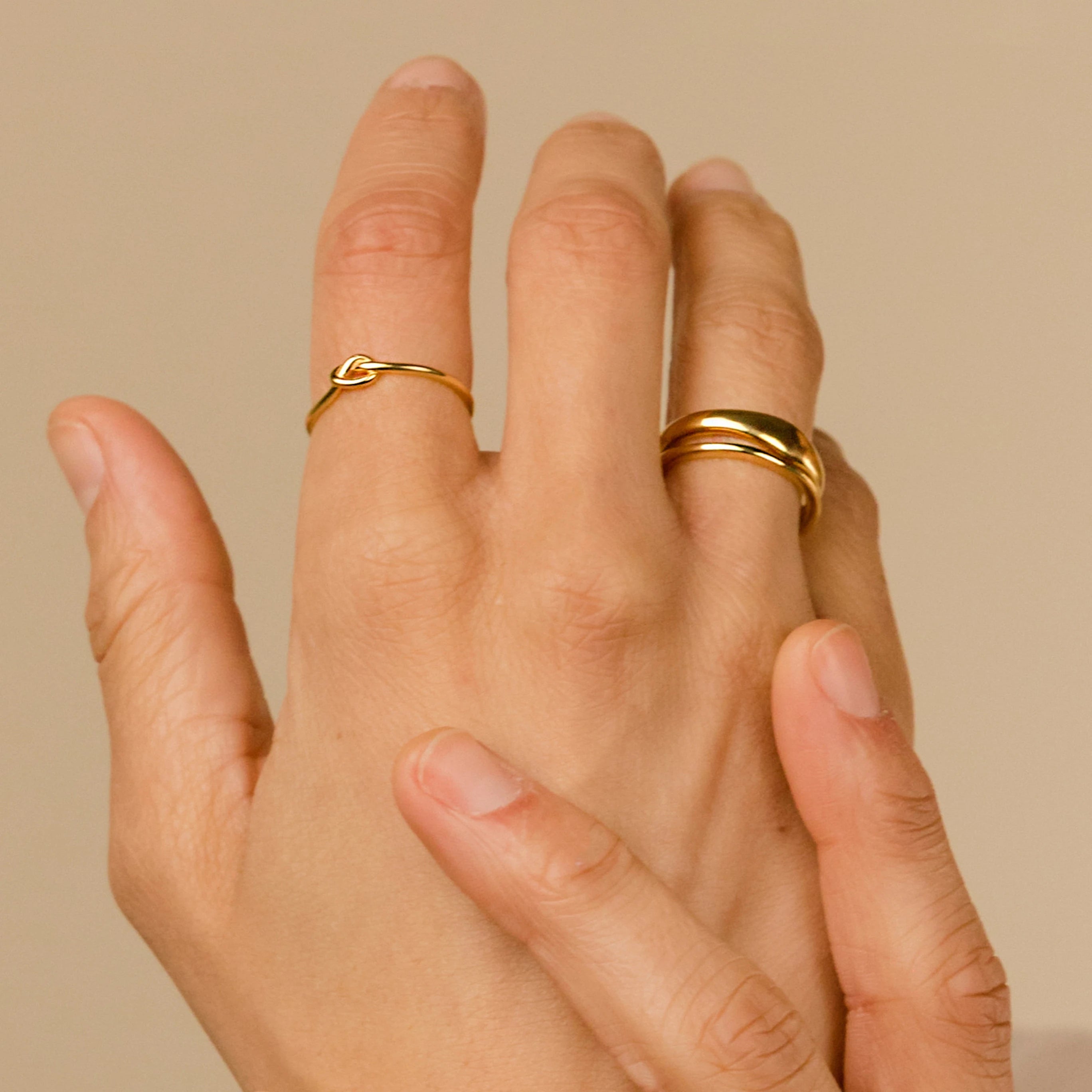 Dainty Stackable Ring Set — Minimalist Gold & Silver CZ Rings