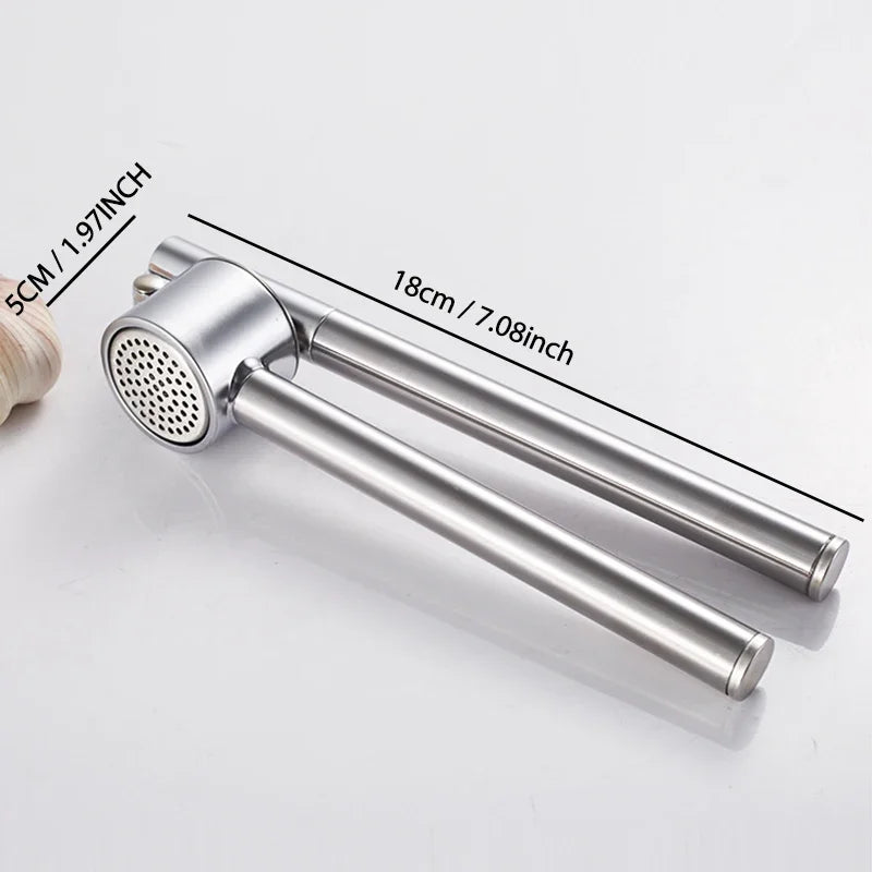 Stainless Steel Garlic Press & Mincer — Rust-Proof Kitchen Essential