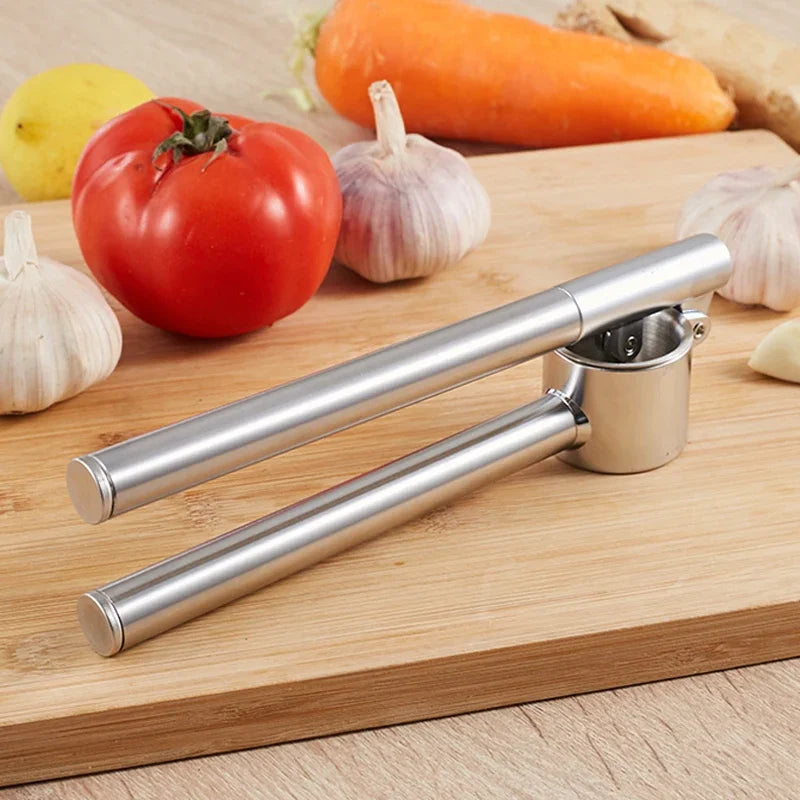 Stainless Steel Garlic Press & Mincer — Rust-Proof Kitchen Essential