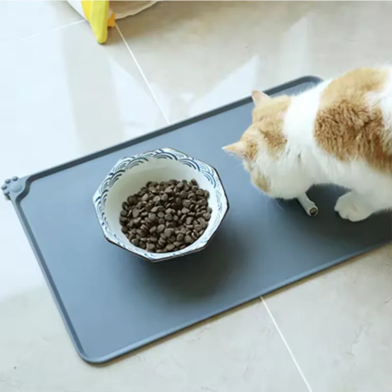 Non-Slip Silicone Pet Feeding Mat — Waterproof & Easy Clean