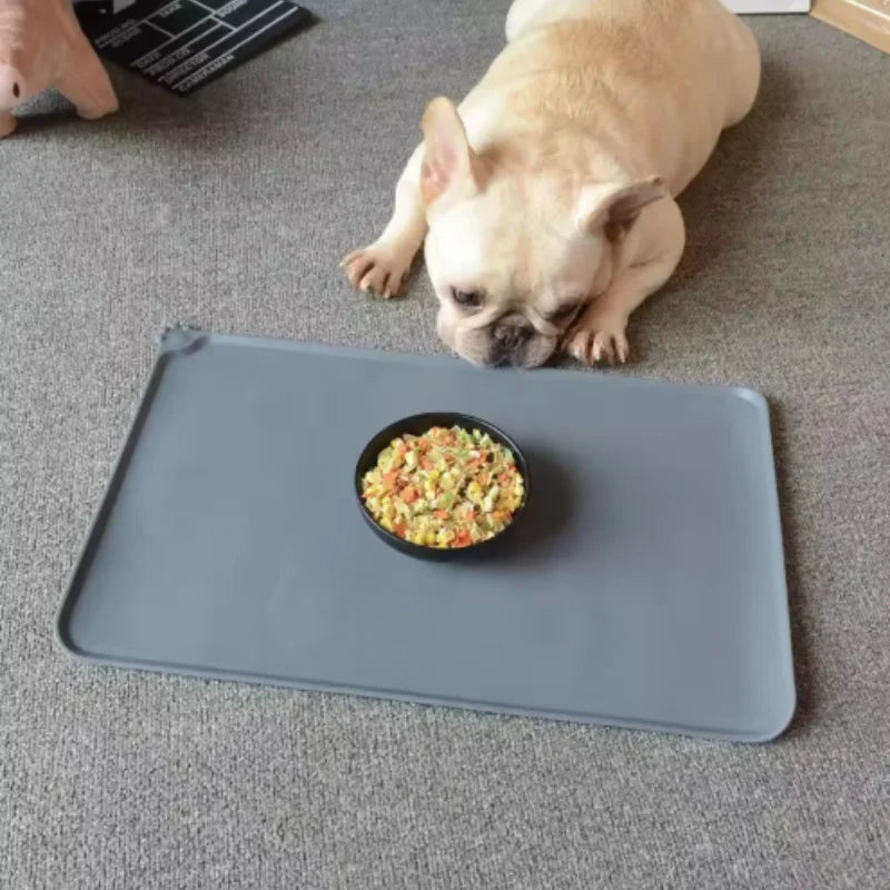 Non-Slip Silicone Pet Feeding Mat — Waterproof & Easy Clean