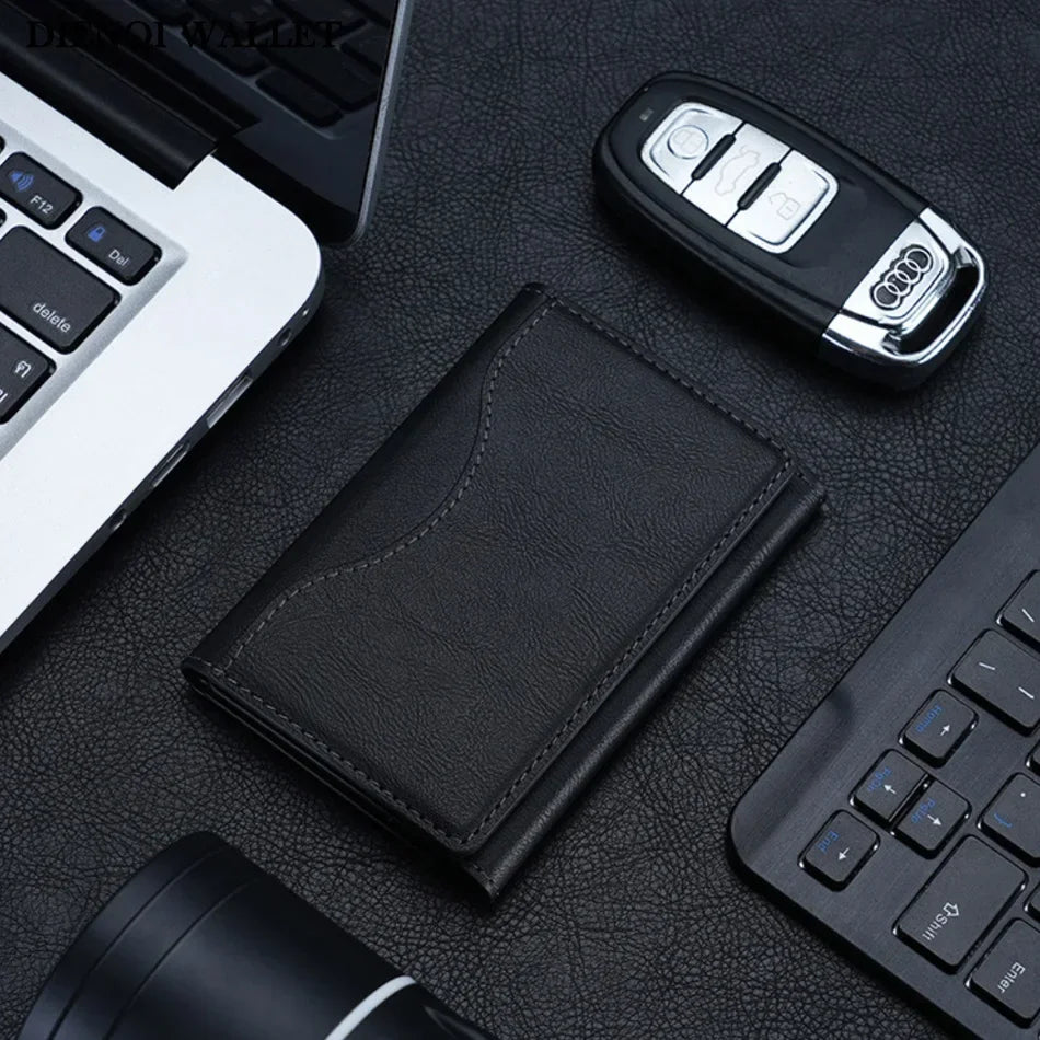 MagSafe Leather Wallet Case — Slim Magnetic Card Holder for iPhone