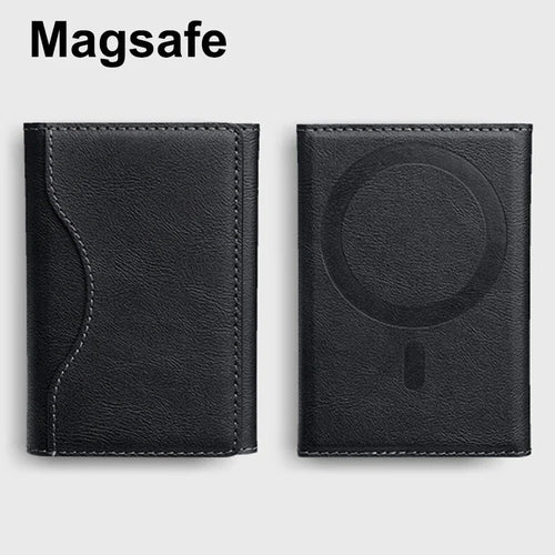 MagSafe Leather Wallet Case — Slim Magnetic Card Holder for iPhone