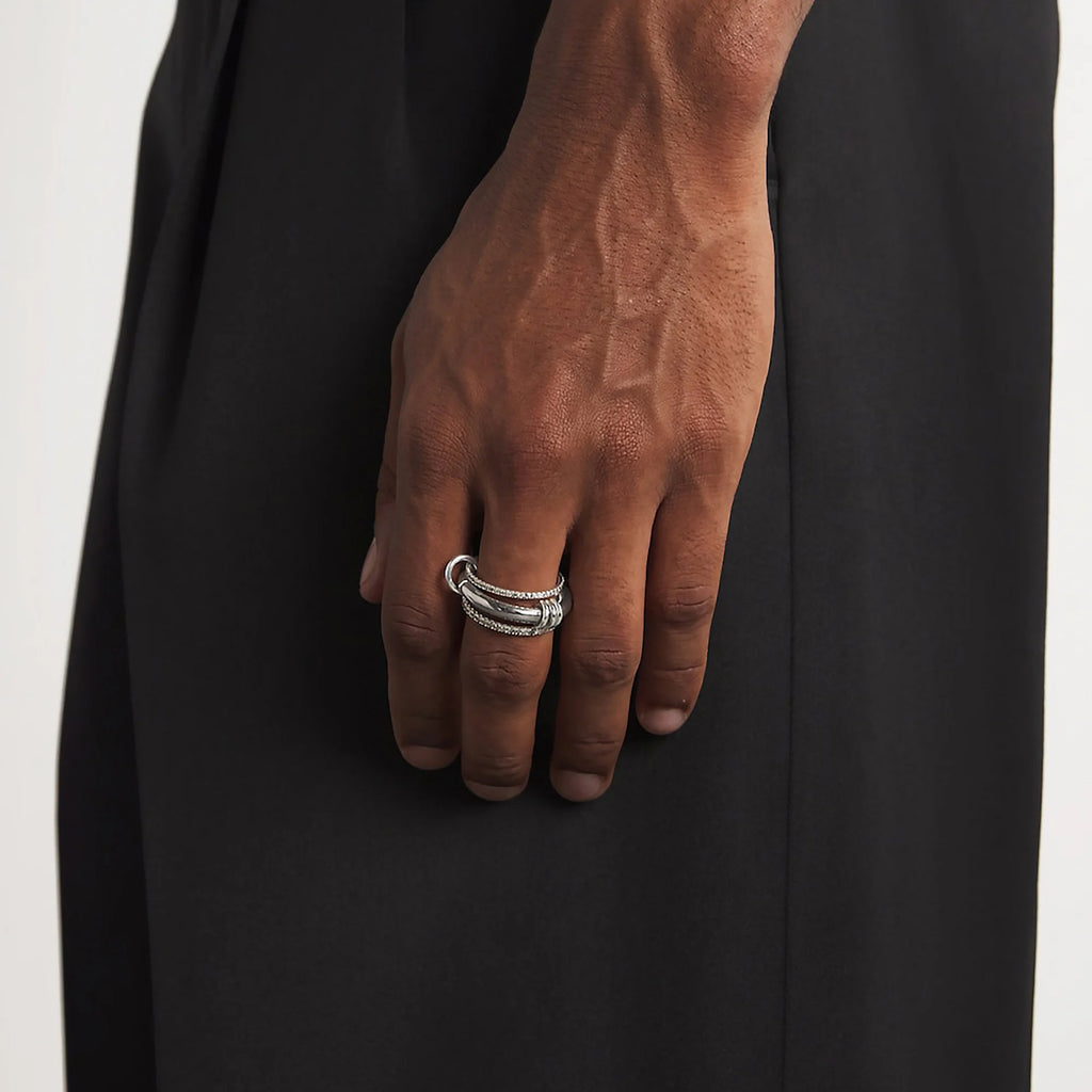 Dainty Stackable Ring Set — Minimalist Gold & Silver CZ Rings